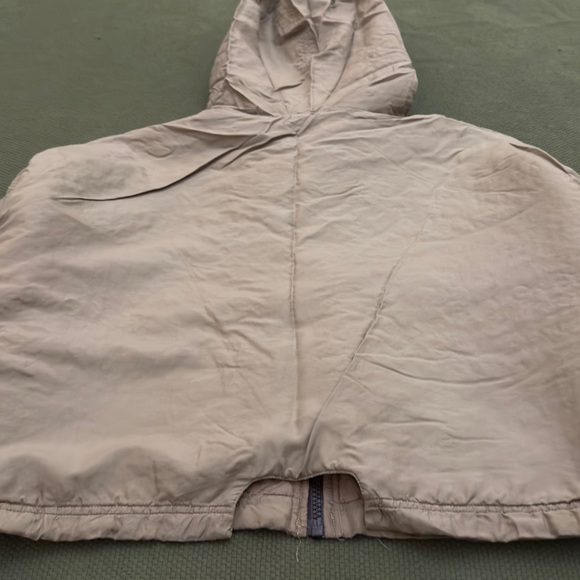 Vintage 90s Silk Bomber Jacket Cropped with Hood - Picture 13 of 15